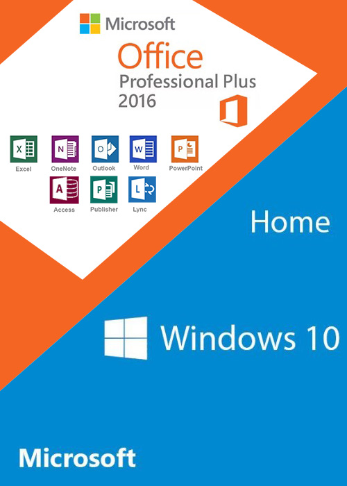 Win10 Home + Office2016 Professional Plus Keys Pack (New Item)