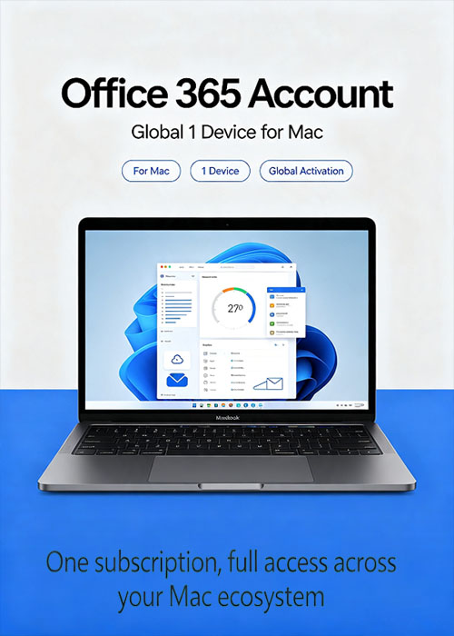 MS Office365 Account Globle 1 Device For MAC, Vip-Scdkeyss 